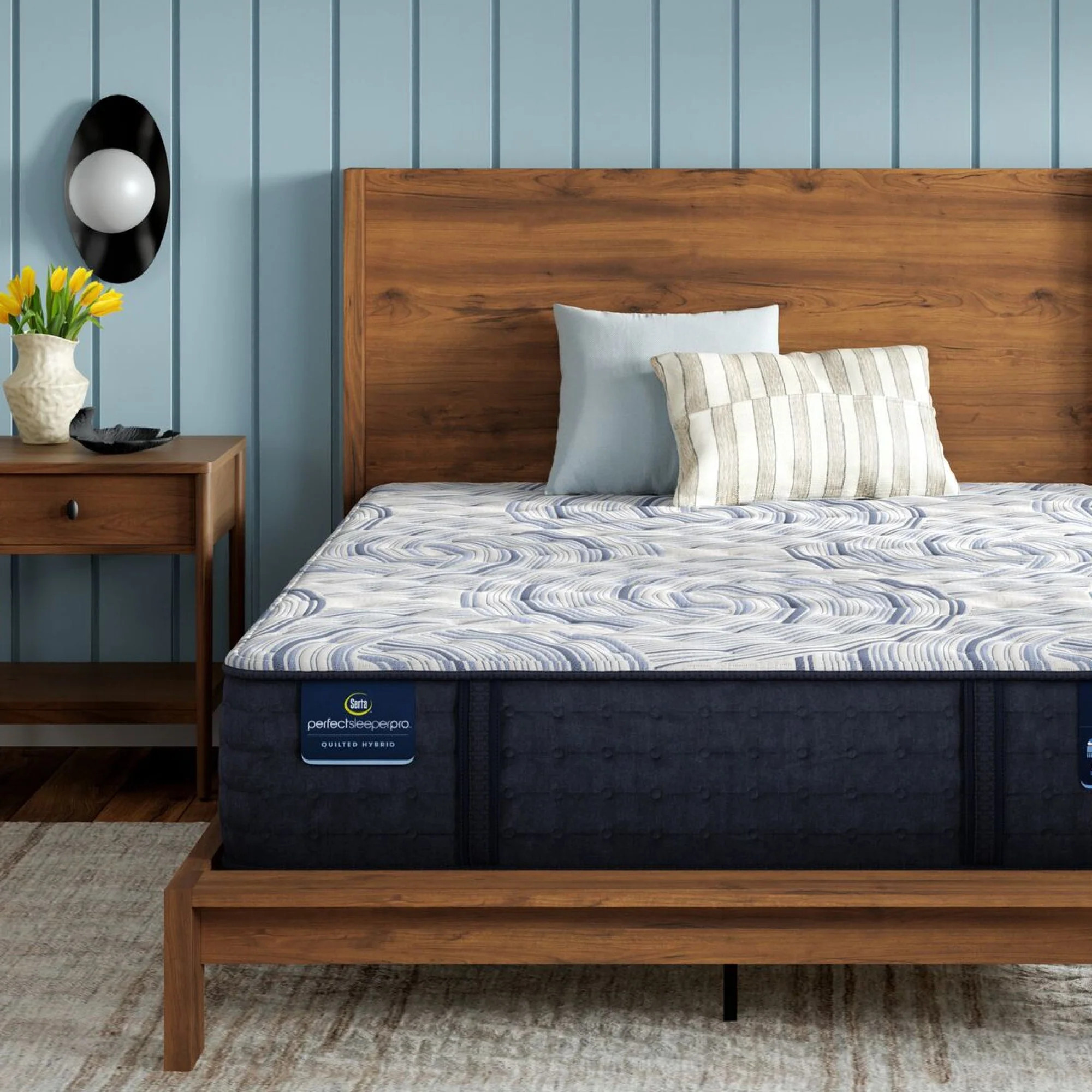 Serta Perfect Sleeper Pro Level One 12.5" Latex Hybrid Extra Firm Mattress - Queen | Serta
