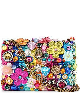 Kurt Geiger London Medium Kensington Tuttifrutti 3D Embellished Flower Convertible Crossbody Bag - Multi | Dillard's
