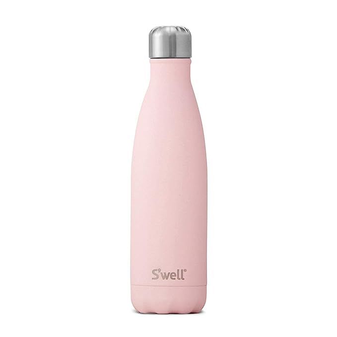 S'well 10017-A18-06465 Stainless Steel Water Bottle, 17oz, Pink Topaz | Amazon (US)