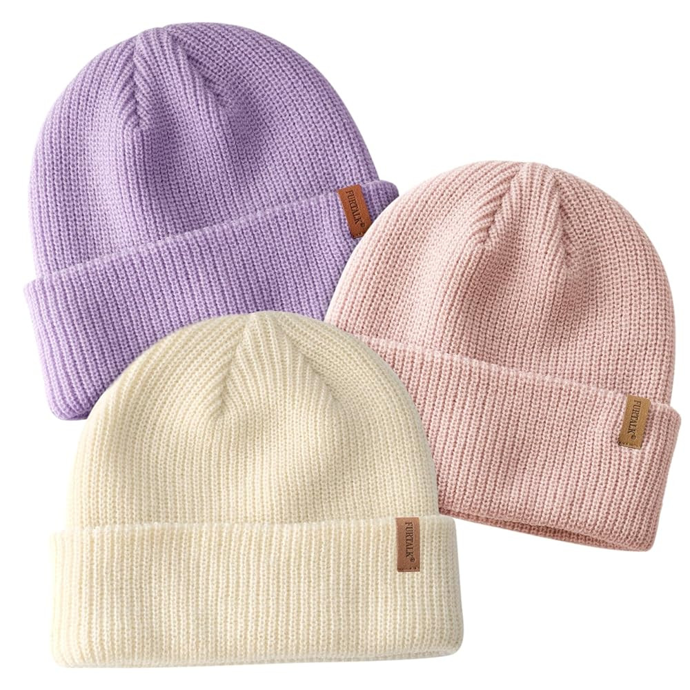 FURTALK Toddler Beanie Baby Boys Girls Beanies Kids Winter Hats Children Knit Warm Caps | Amazon (US)