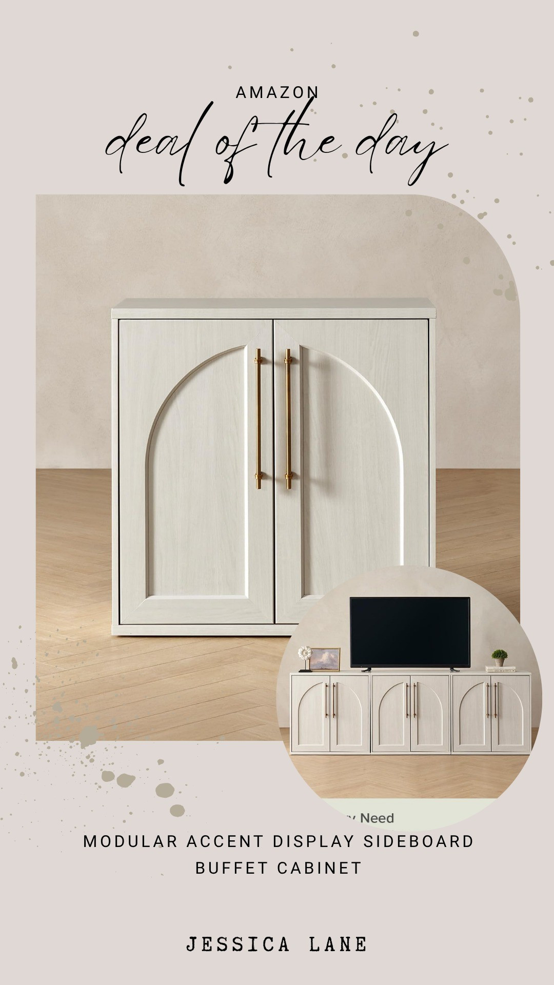 This sleek modular accent display sideboard buffet cabinet balances contemporary style with essential storage. Use it solo in an entryway or line them up to create a stunning, custom media console setup.#furniture #homedecor #amazonfinds #storageideas

#LTKSaleAlert #LTKHome