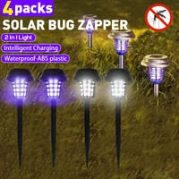 JOYINLED 2/4pcs Solar Bug Zapper Waterproof Outdoor Mosquito Zapper Mosquito Repellent Lamp for Indoor Outdoor Use Garden Patio | AliExpress (US)