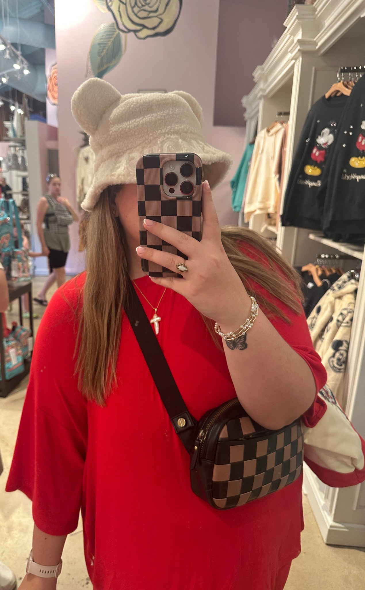 The cutest Disney Sherpa bucket hat!!!! 🥹😍 unfortunately couldn’t find a link but did see a few on Poshmark!! 

#LTKFindsUnder50 #LTKootd