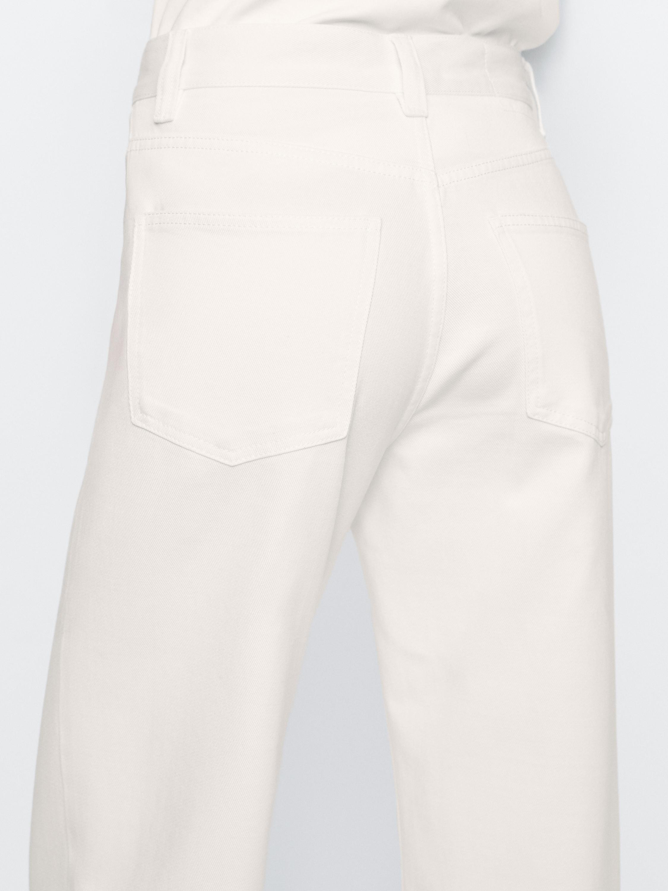 High-waist wide-leg jeans | Massimo Dutti UK