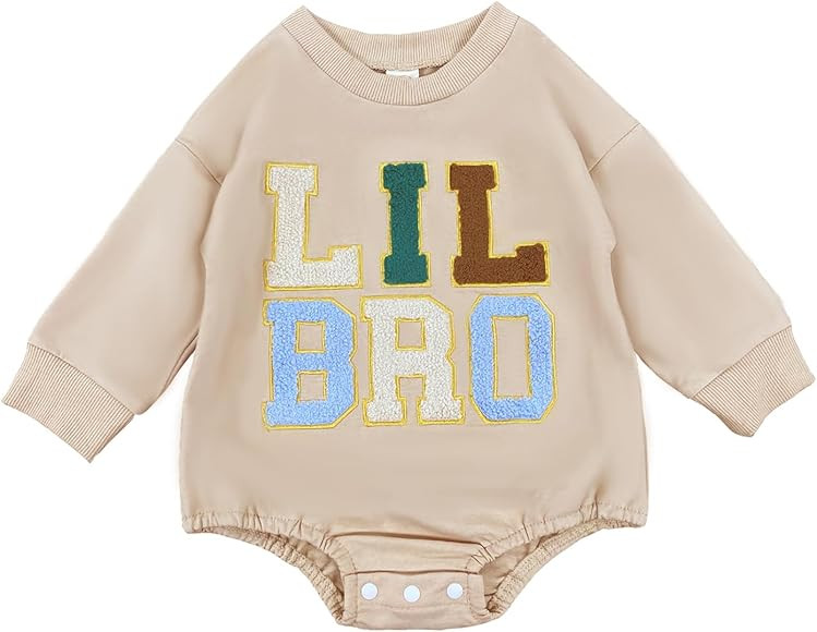 Ayalinggo Toddler Baby Boy Matching Clothes Big Bro Crewneck Sweatshirt Oversized Sweater Little ... | Amazon (US)