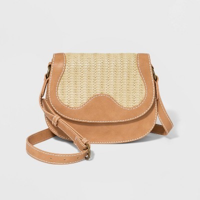 Saddle Crossbody Bag - Universal Thread™ Vachetta | Target