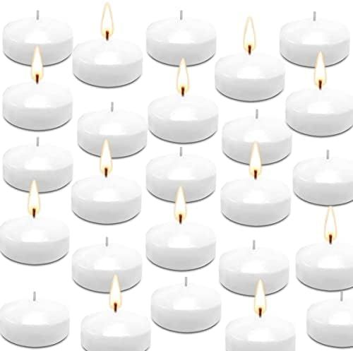 Howemon 2Inch 24 Pack Floating Candles Unscented Discs for Wedding, Pool Party, Holiday & Home Decor | Amazon (US)