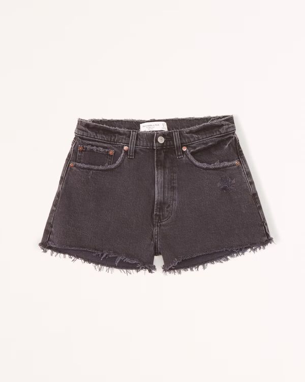 Curve Love High Rise Mom Shorts | Abercrombie & Fitch (US)