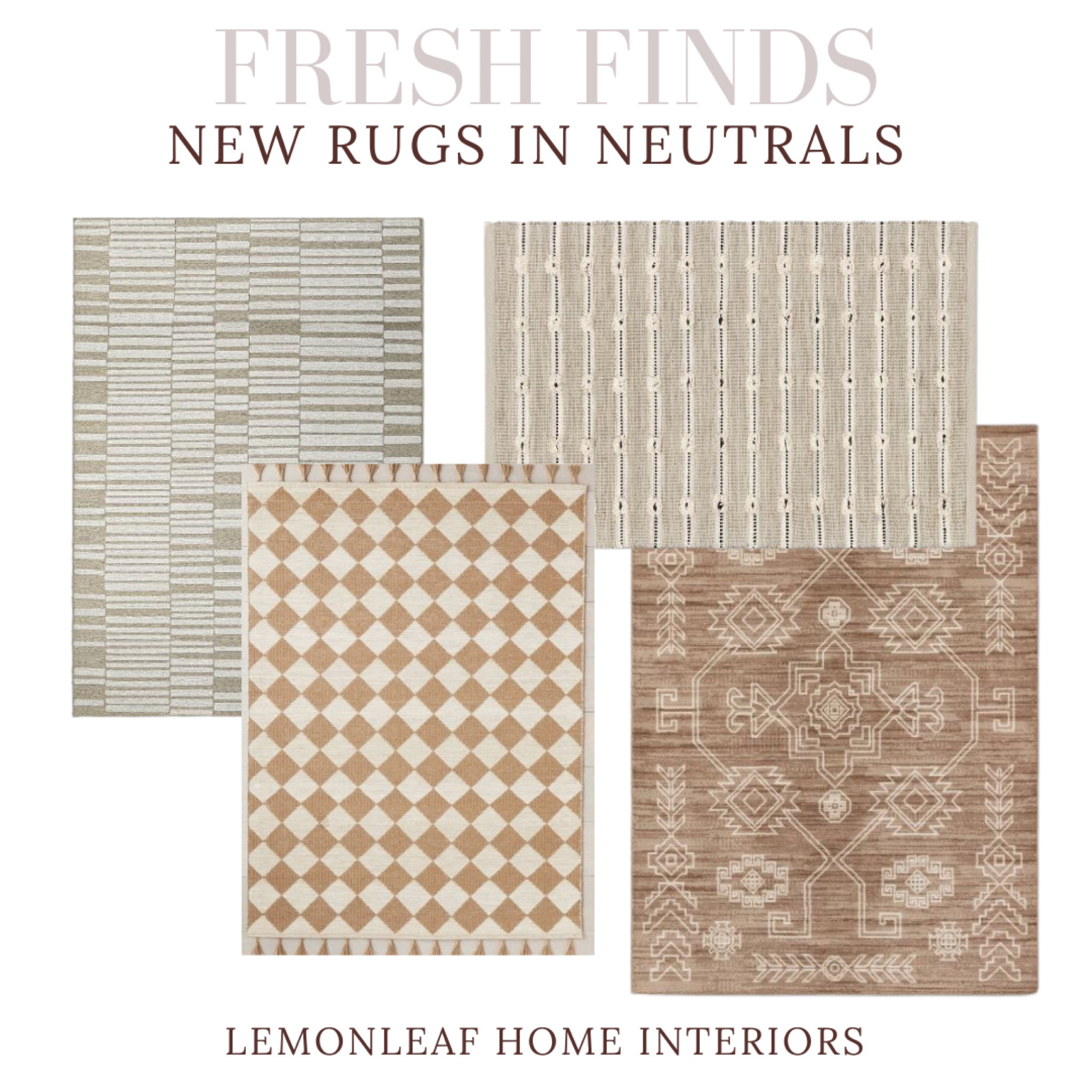 Neutral area rugs from Target 
Patterned rug, checked rugs, new home furnishings, Target finds 



#LTKstyletip #LTKunder100 #LTKhome