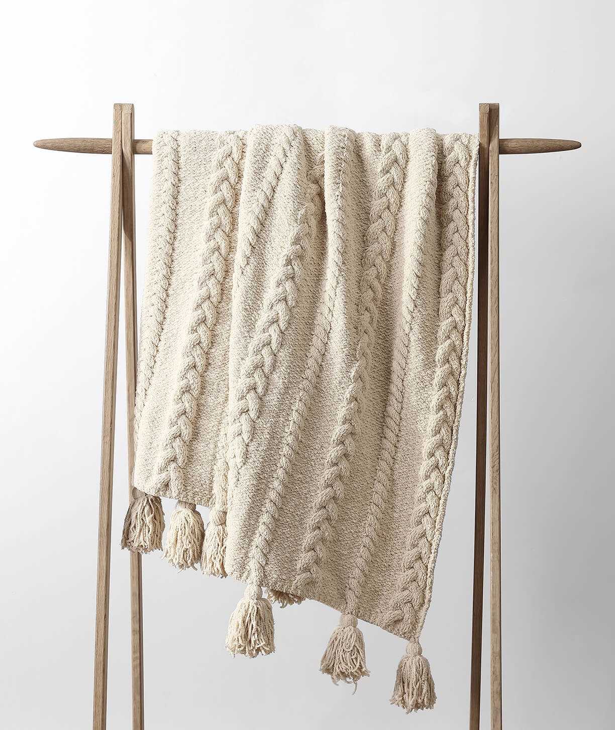 Braided Pom Pom Throw | Sunday Citizen