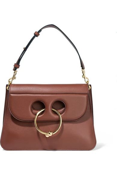 JW Anderson - Pierce Medium Leather Shoulder Bag - Tan | NET-A-PORTER (UK & EU)