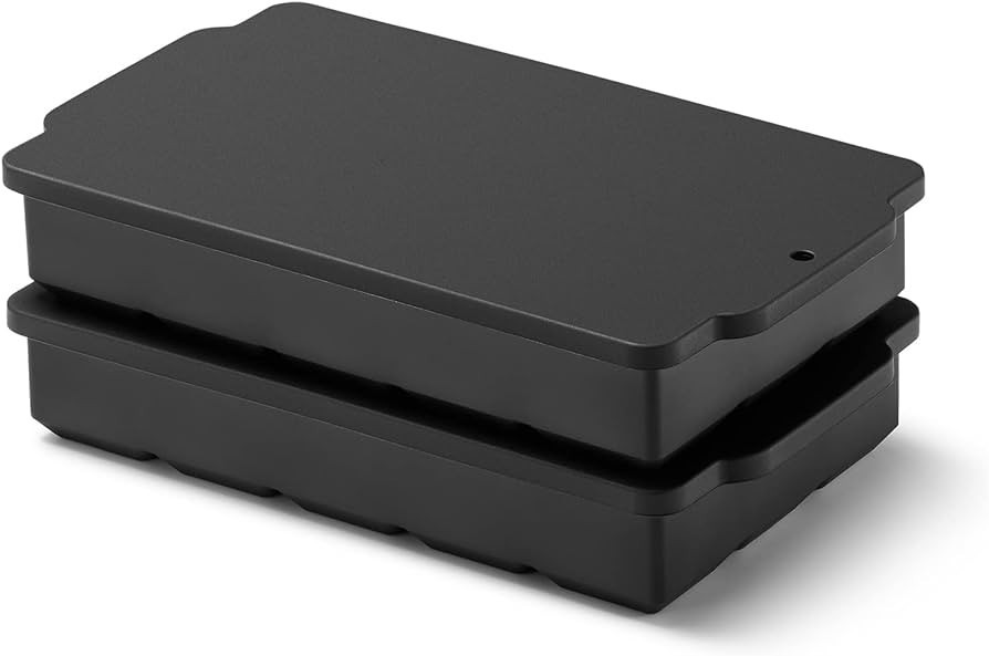 ACOOKEE Silicone Ice Cube Trays for Freezer with Lid(Set of 2), Stackable 1.2" Small Square Ice C... | Amazon (US)