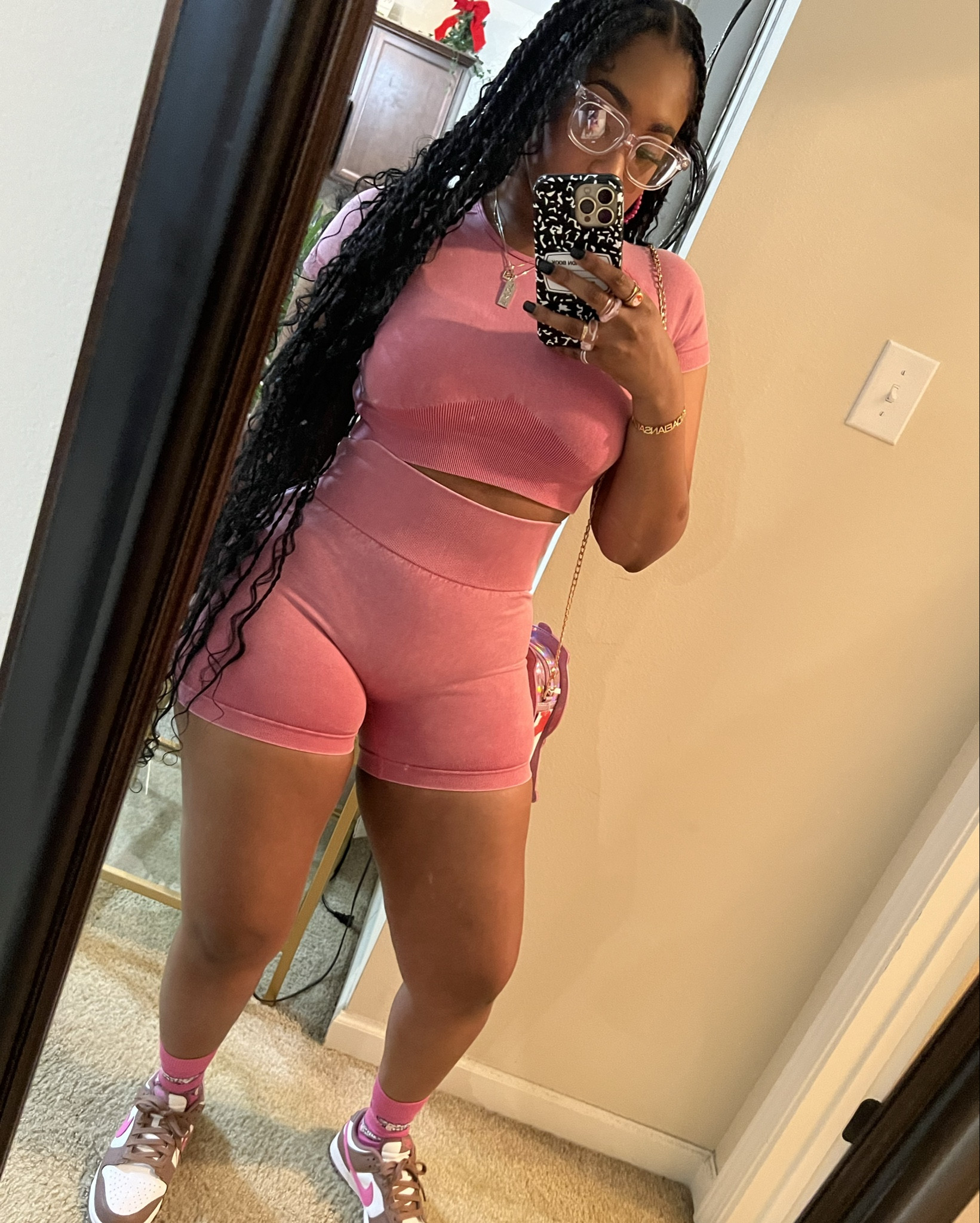 Can't get enough of this look! 😍 Pretty in Pink 💕✨ These matching sets are super comfy and top-notch quality. Perfect for lounging or stepping out in style. The kicks and socks combo adds that extra pop. 🩷👟 #ootd #pinkvibes #comfyCute #qualityfashion #amazonfashion #loungesets #activewear #styleinfluencer #stylebogger #styleinspiration #nikedunks #bubblegumsocks

#LTKFindsUnder100 #LTKStyleTip #LTKActive