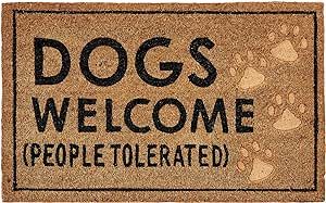 Mud Pie Dogs Welcome Door Mat Coir Doormat | Amazon (US)