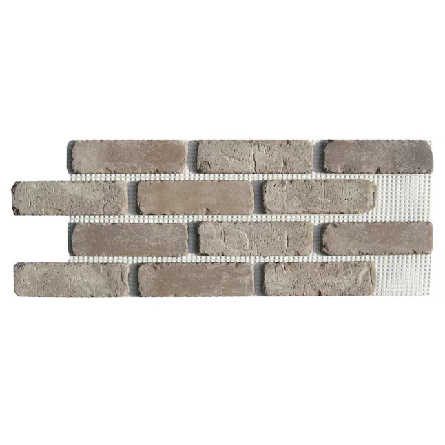 Old Mill Thin Brick Systems Brickweb 10.5-in x 28-in Rushmore Brick Veneer Panel 8.7-sq ft | Lowe's