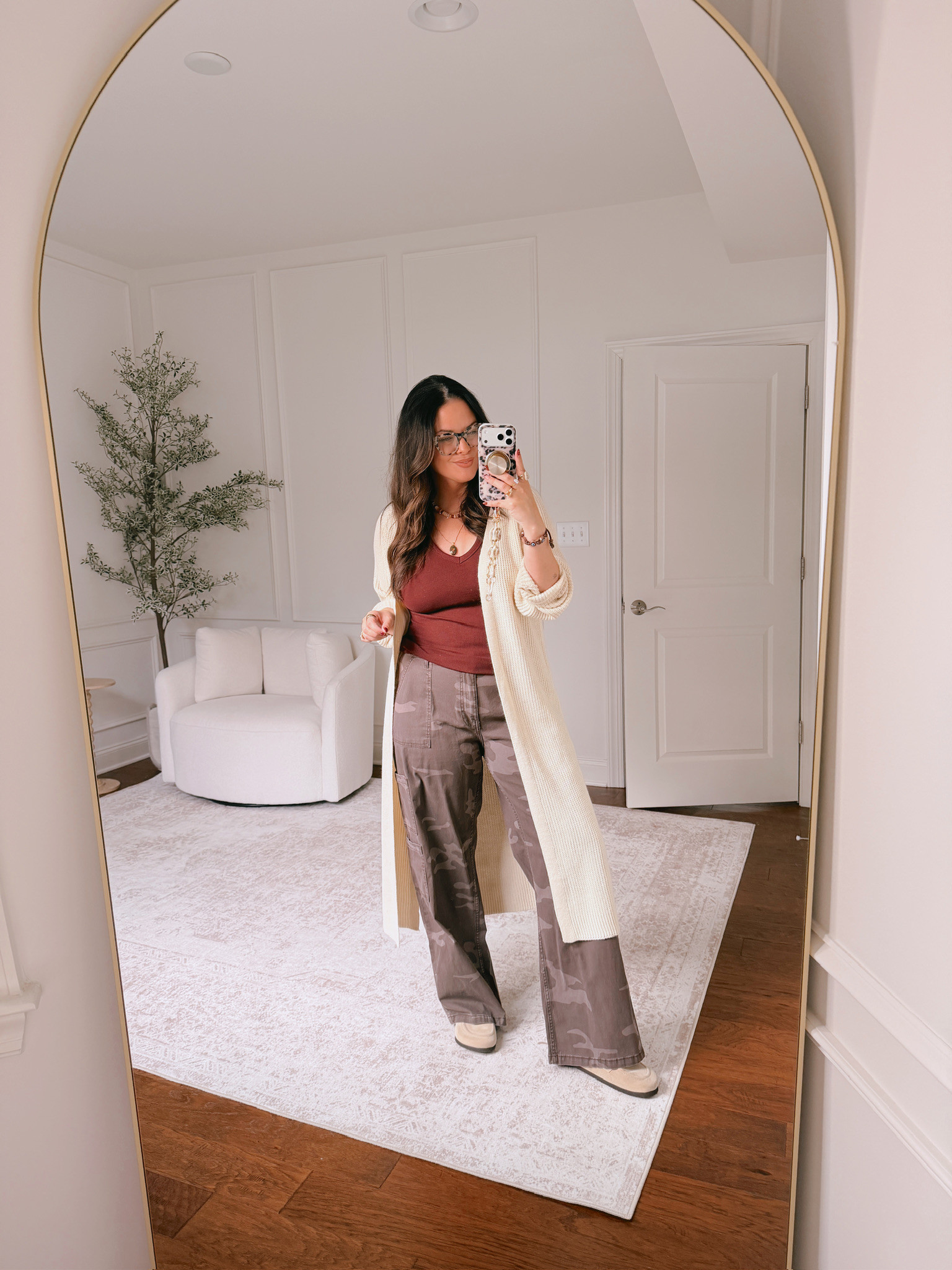 Wearing an XL in the pants and a large in the tank and cardigan

#LTKSeasonal #LTKMidsize