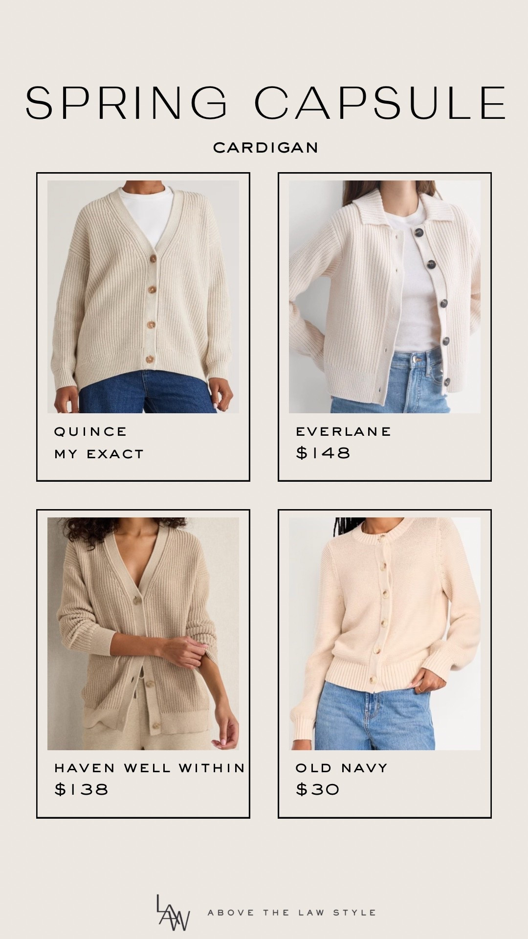 Spring Capsule: Cardigan

#LTKSeasonal #LTKOver40