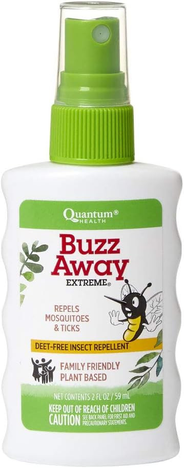Quantum Health Buzz Away Extreme Insect Repellent|DEET Free Spray|Repels Mosquitos and Ticks|Form... | Amazon (US)