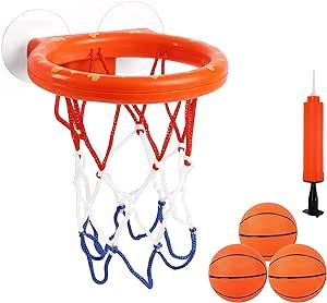 Cyfie Bath Toys Toddler, Bathtub Basketball Hoop for Kids Girls Boys, Suction Cup Shower Basketba... | Amazon (US)