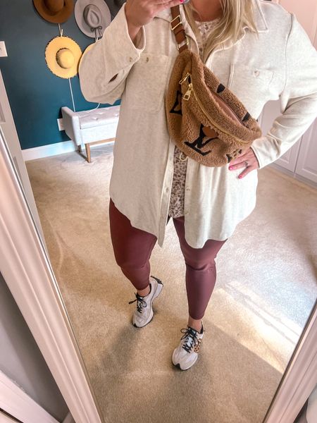 Cozy and casual may be my favorite fall trend. Give me all the soft button up shirts and leggings!! I styled with some cute leopard sneakers and a bum bag. 

Plus size activewear | plus size outfits | fall outfits | fall fashion | ootd | leggings | YPB | Abercrombie | leggings with pockets | soft shirt 



#LTKstyletip #LTKFind #LTKcurves