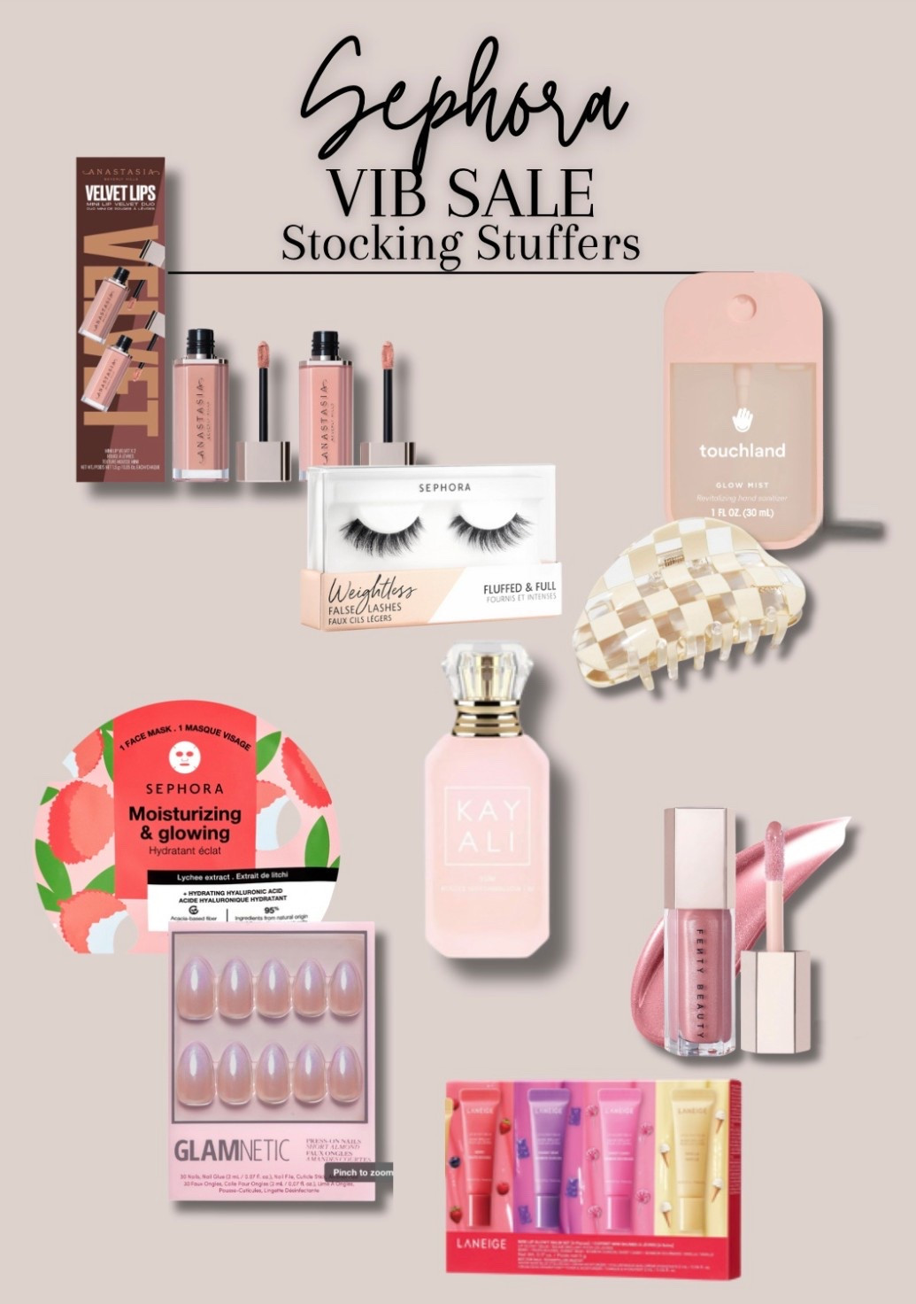 Stocking stuffer ideas 
Sephora VIB sale 

#LTKHoliday #LTKGiftGuide #LTKBeauty