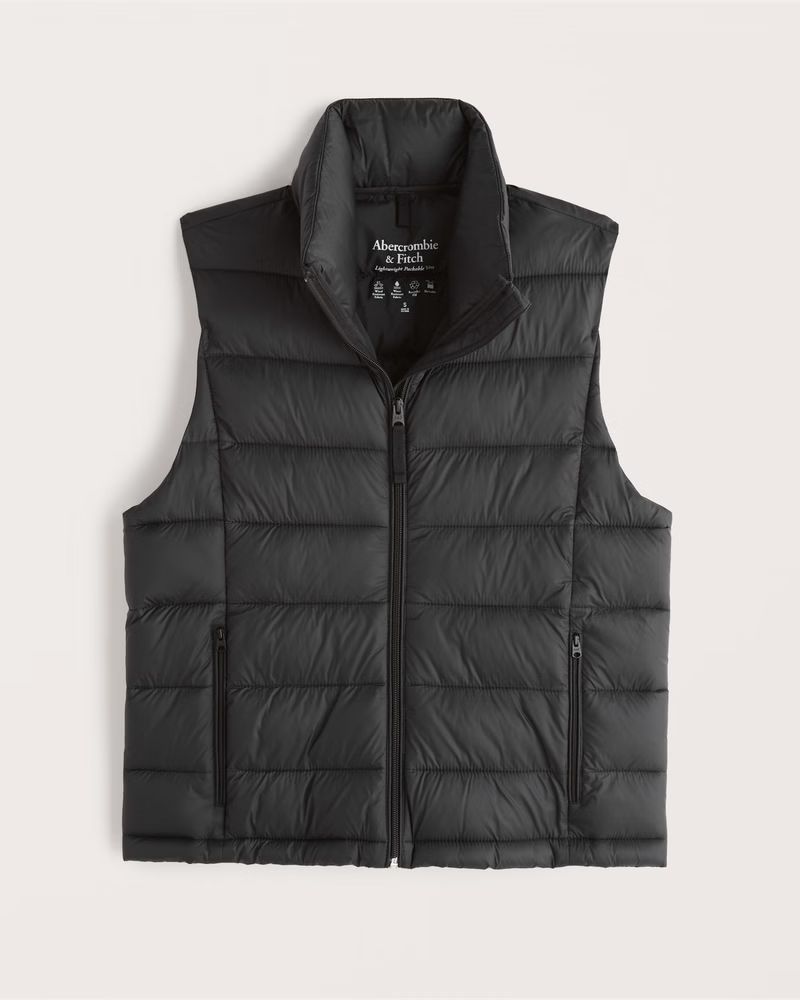 Women's Lightweight Packable Puffer Vest | Women's Coats & Jackets | Abercrombie.com | Abercrombie & Fitch (US)