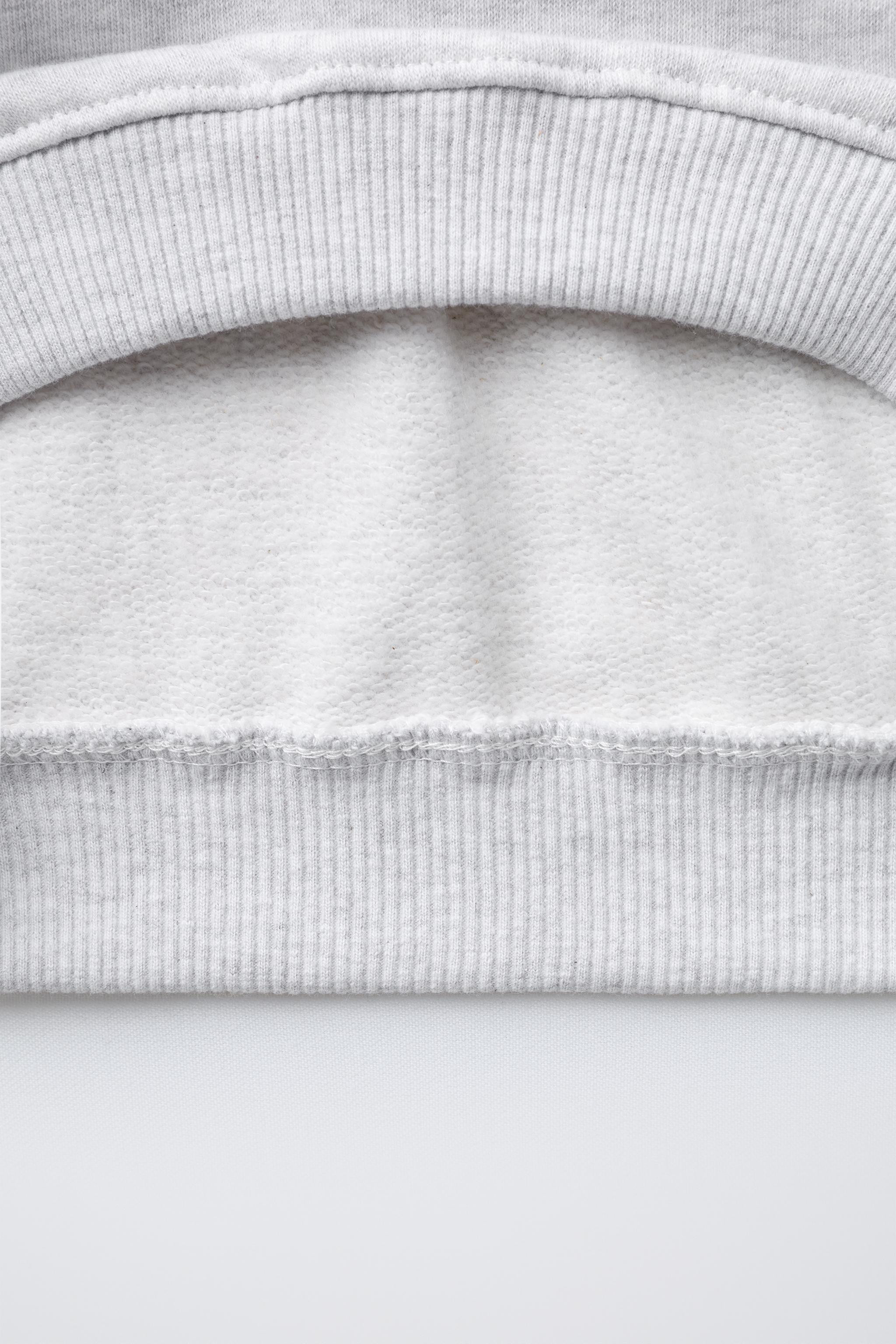 FELPA BASICA CON SCRITTA | Zara IT