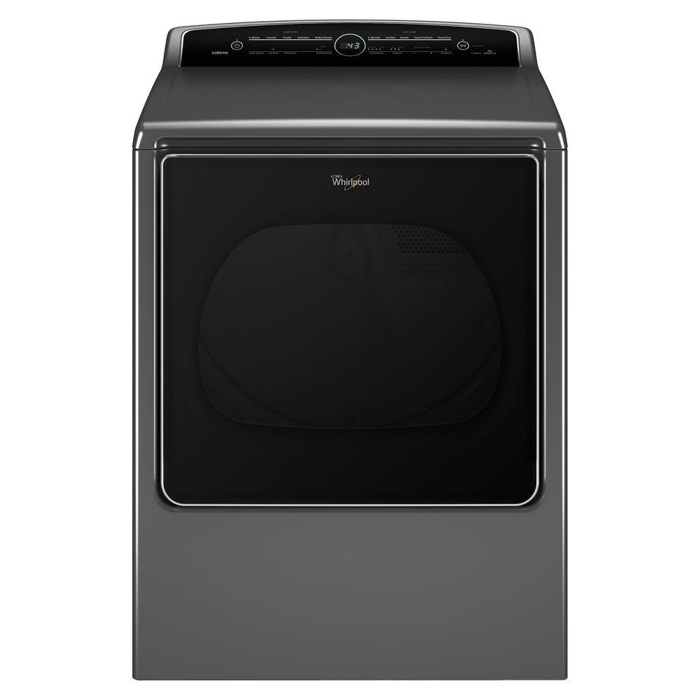 8.8 cu. ft. Chrome Shadow High-Efficiency Gas Dryer with Intuitive Touch Controls Steam Refresh | The Home Depot