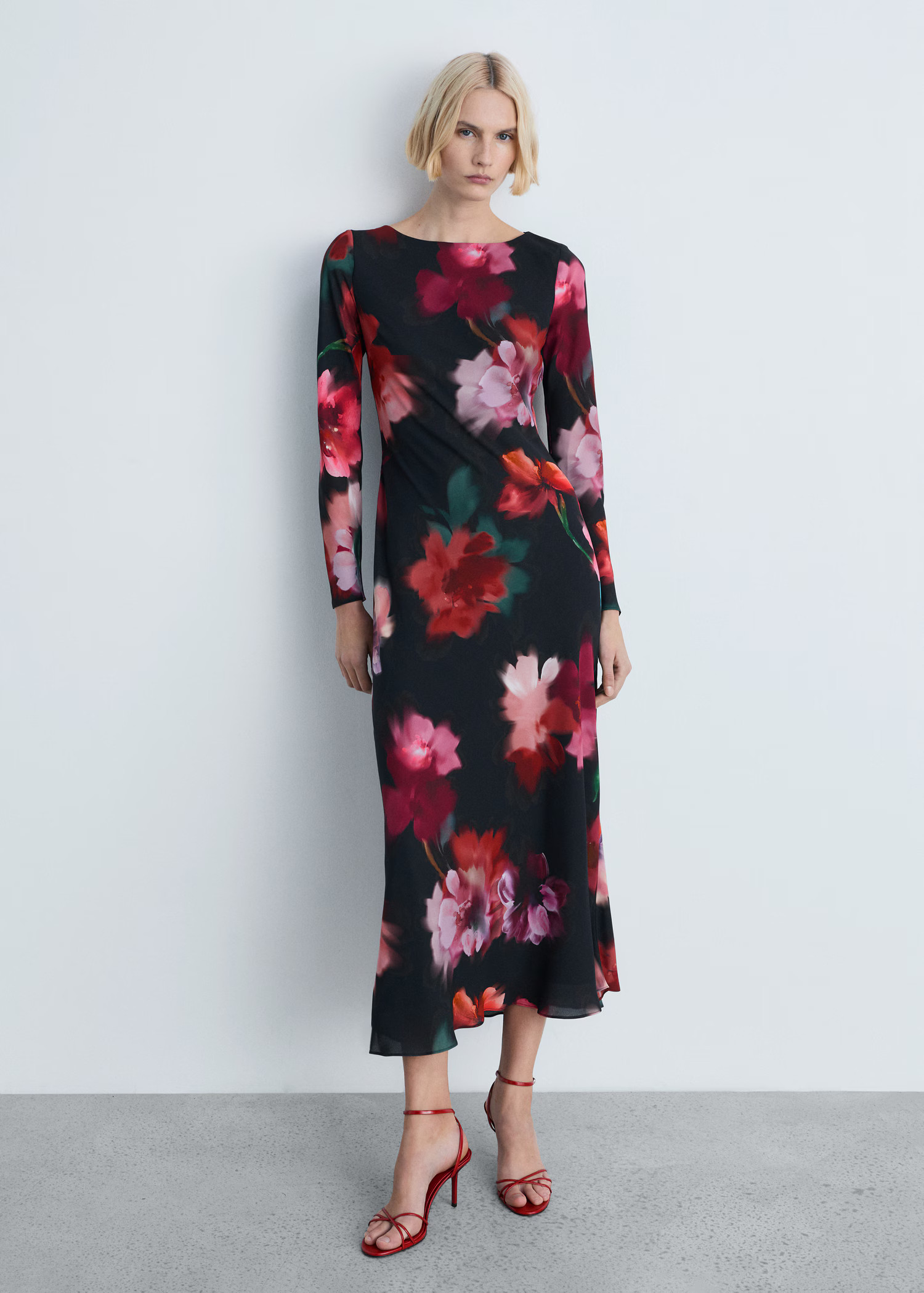 Floral-print midi-dress - Women | MANGO USA | Mango (US/MX/AU)