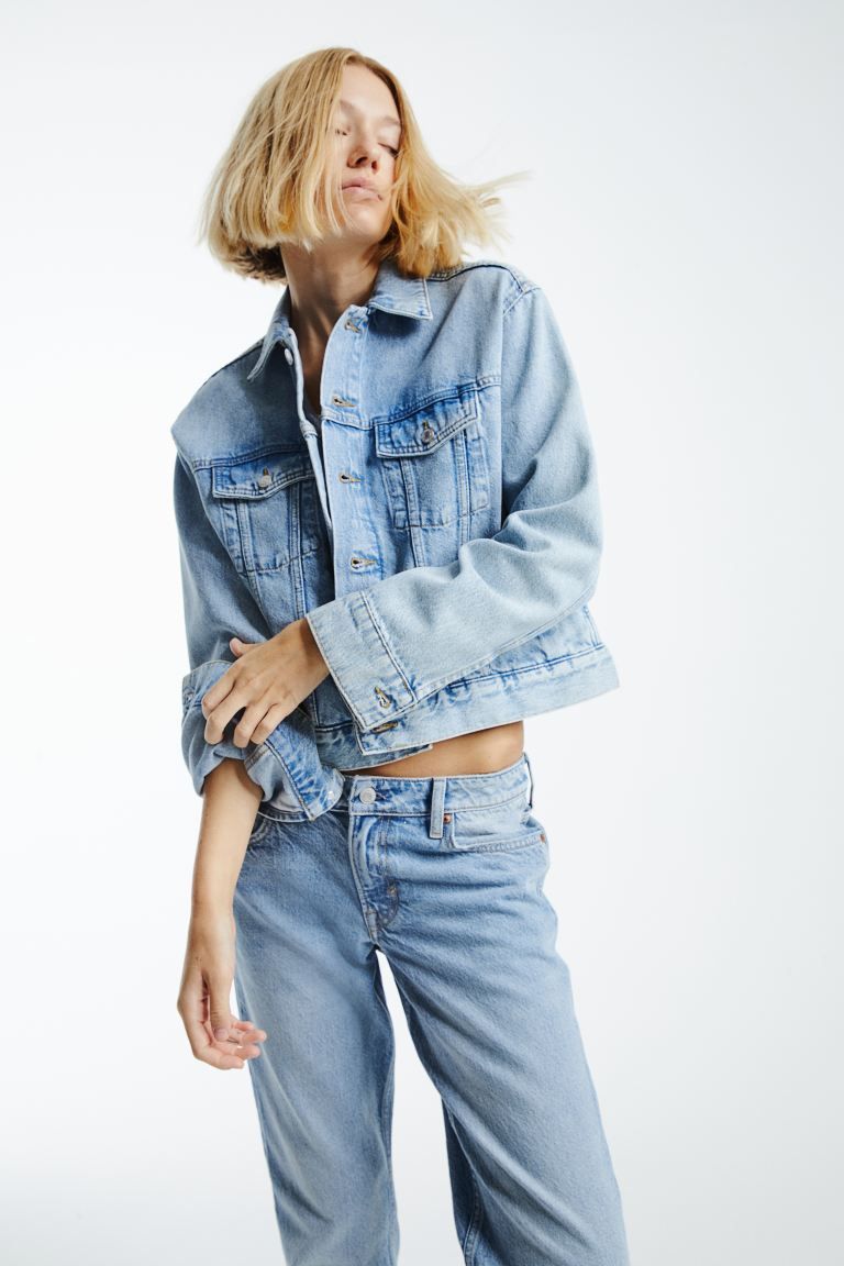 Straight Low Jeans - Helles Denimblau - Ladies | H&M DE | H&M (DE, AT, CH, NL, FI)