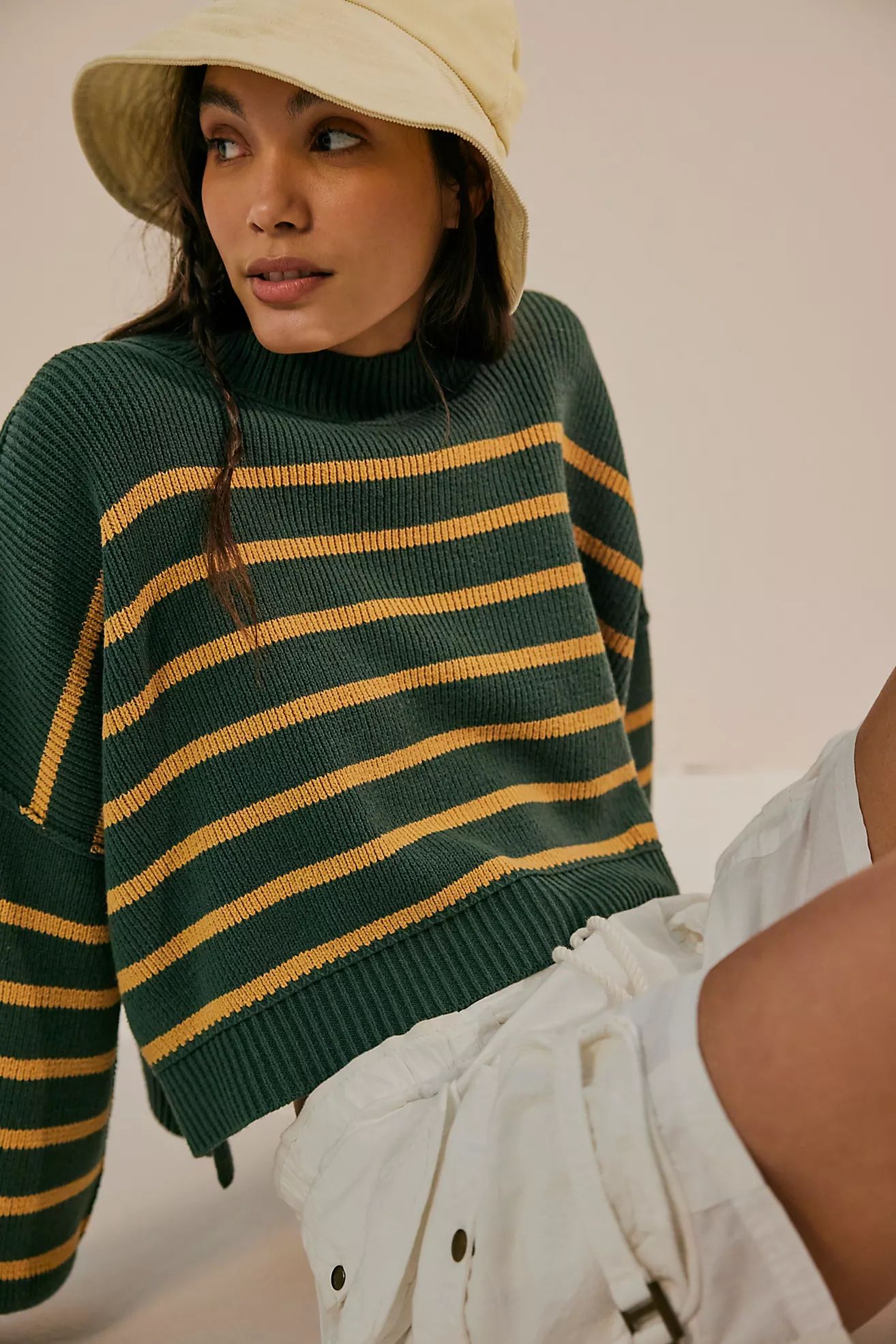 Easy Street Stripe Crop Pullover | Free People (Global - UK&FR Excluded)