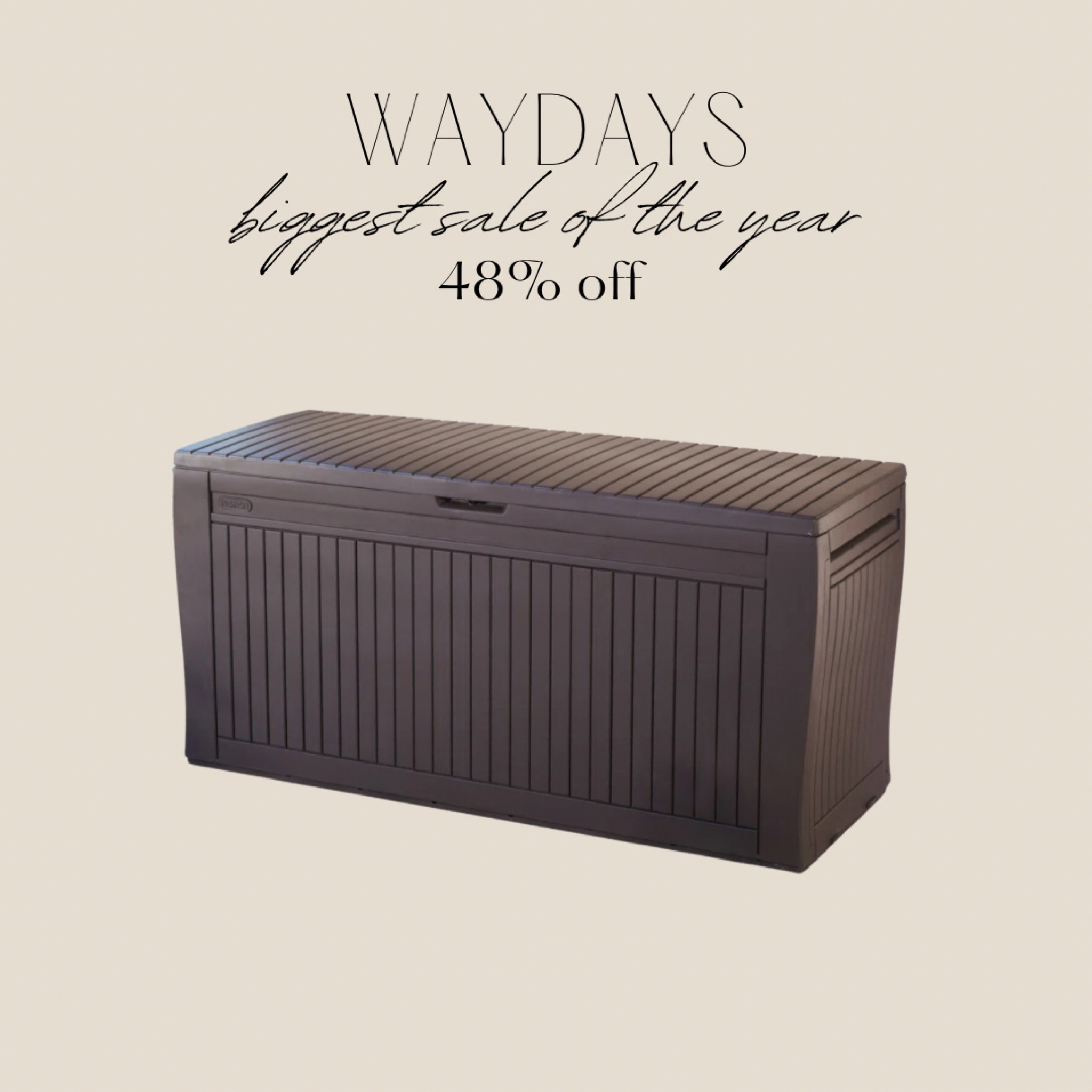 Outdoor spring patio furniture storage box way day deals unreal price! I have this exact one and it’s perfect for storing all the cushions!

#LTKhome #LTKcanada