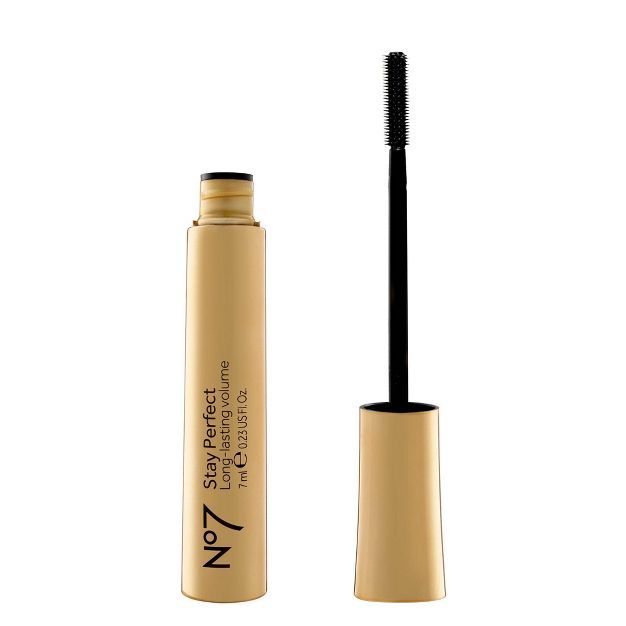 No7 Mascara Stay Perfect Waterproof Long Wear Tubular Black - 0.23 fl oz | Target