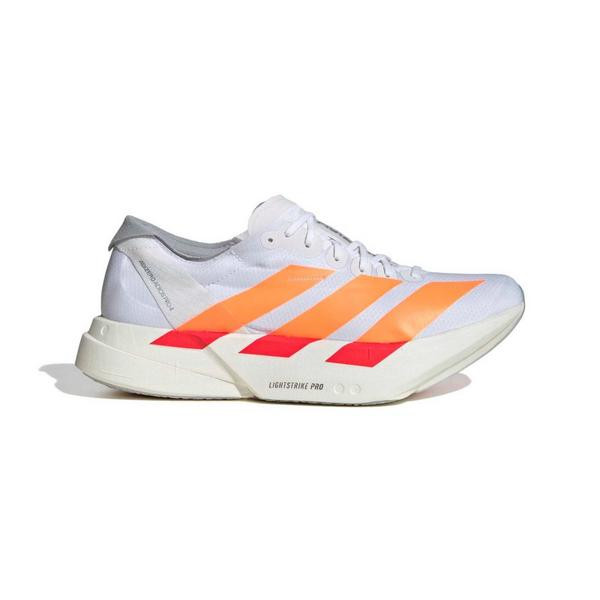 Men's adidas Adizero Adios Pro 4 Running Shoes 11 Regular Footwear White/Lucid Orange/Lucid Red | Scheels Sports