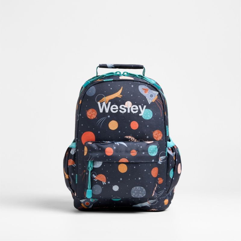 Outer Space Party Small Kids Backpack with Side Pockets + Reviews | Crate & Kids | Crate & Barrel