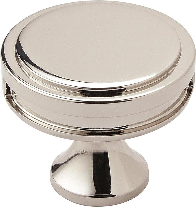Amerock | Cabinet Knob | Polished Nickel | 1-3/8 inch (35 mm) Diameter | Oberon | 1 Pack | Drawer... | Amazon (US)