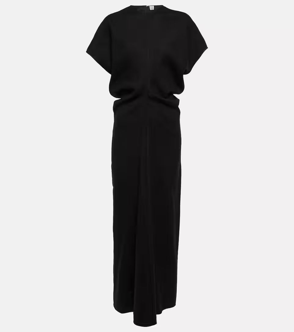 Gathered linen-blend maxi dress | Mytheresa (US/CA)