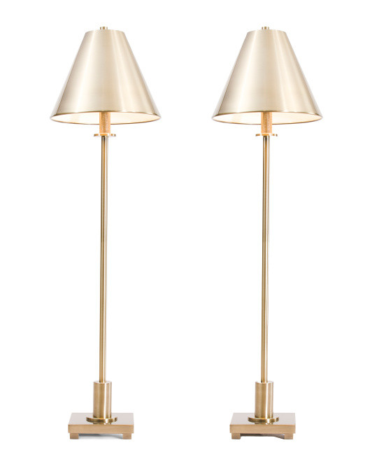 2pk 36.5in Metal Buffet Lamps | TJ Maxx