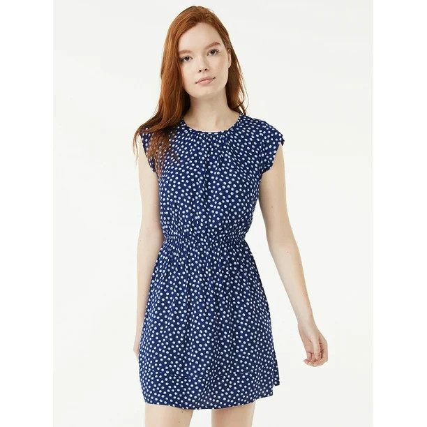 Free Assembly Women's Flutter Sleeve Mini Dress | Walmart (US)