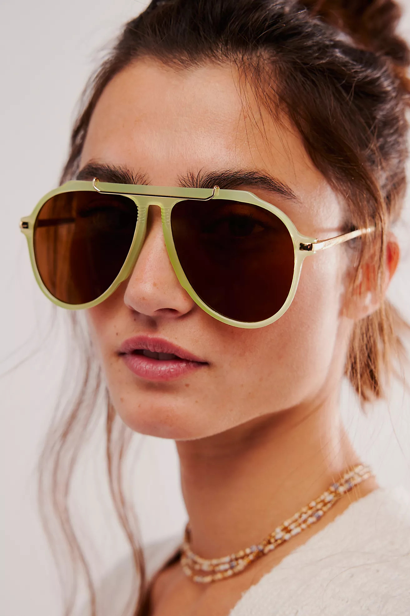 Ventura Oversized Aviator Sunglasses | Free People (Global - UK&FR Excluded)