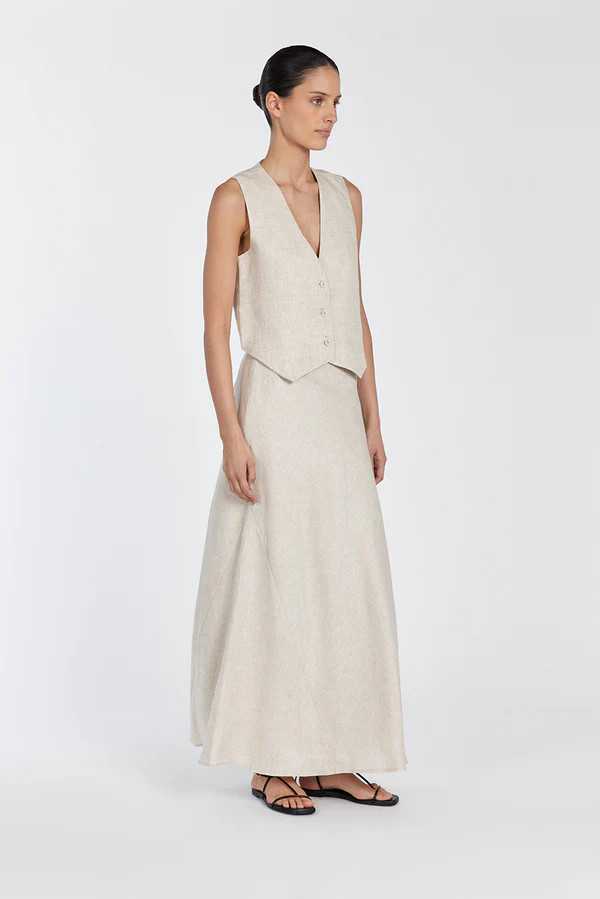 BANKS NATURAL LINEN VEST | DISSH