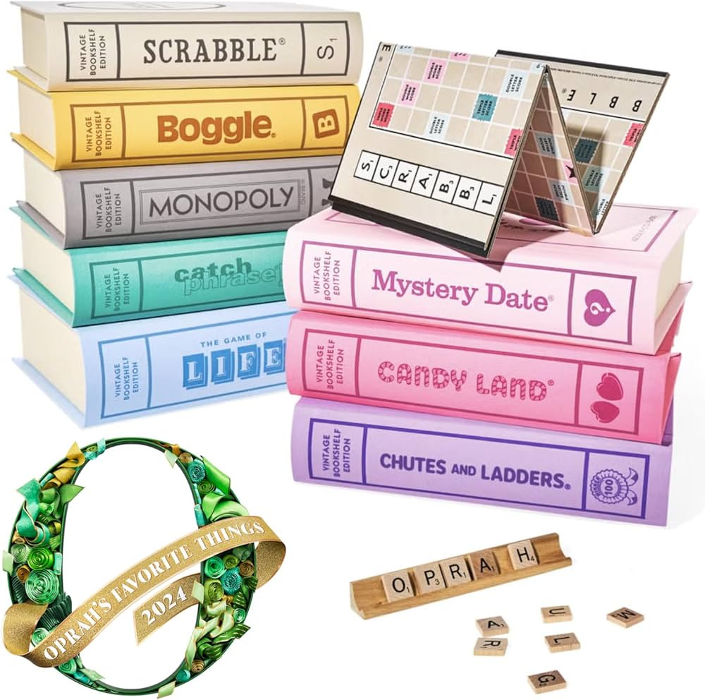 WS Game Company Vintage Bookshelf Game Bundle | Oprah's Favorite Things Holiday 2024 List | Amazon (US)