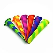 BORN BAKER Set of 6 Reusable Silicone Ice Pop Popsicle Molds, with Attached Lids, Great For Healt... | Walmart (US)