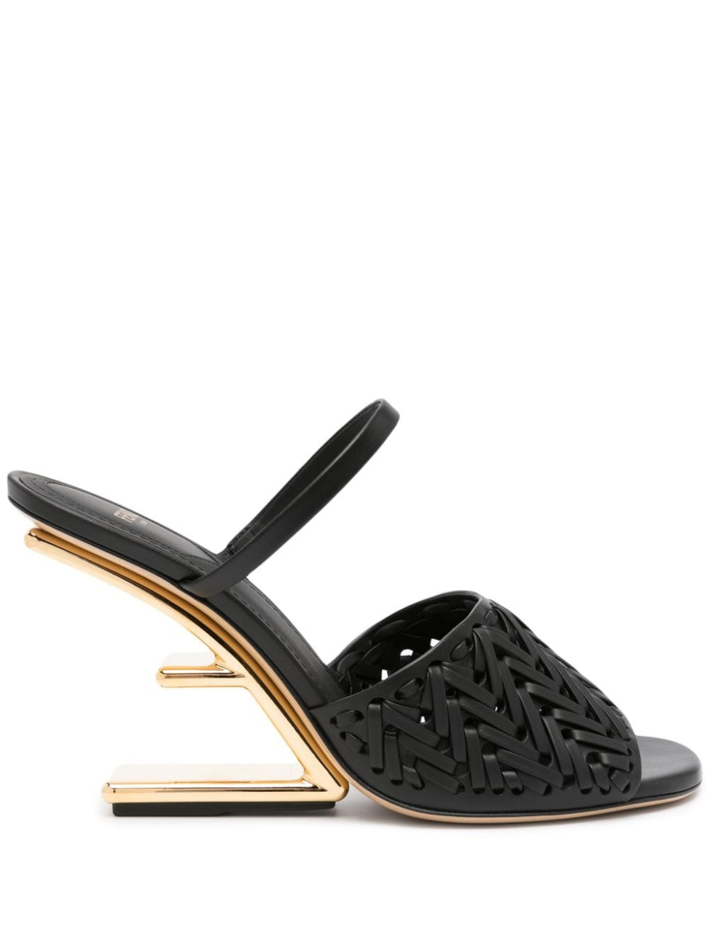 FENDI Fendi First 95mm leather sandals - Black | Farfetch Global