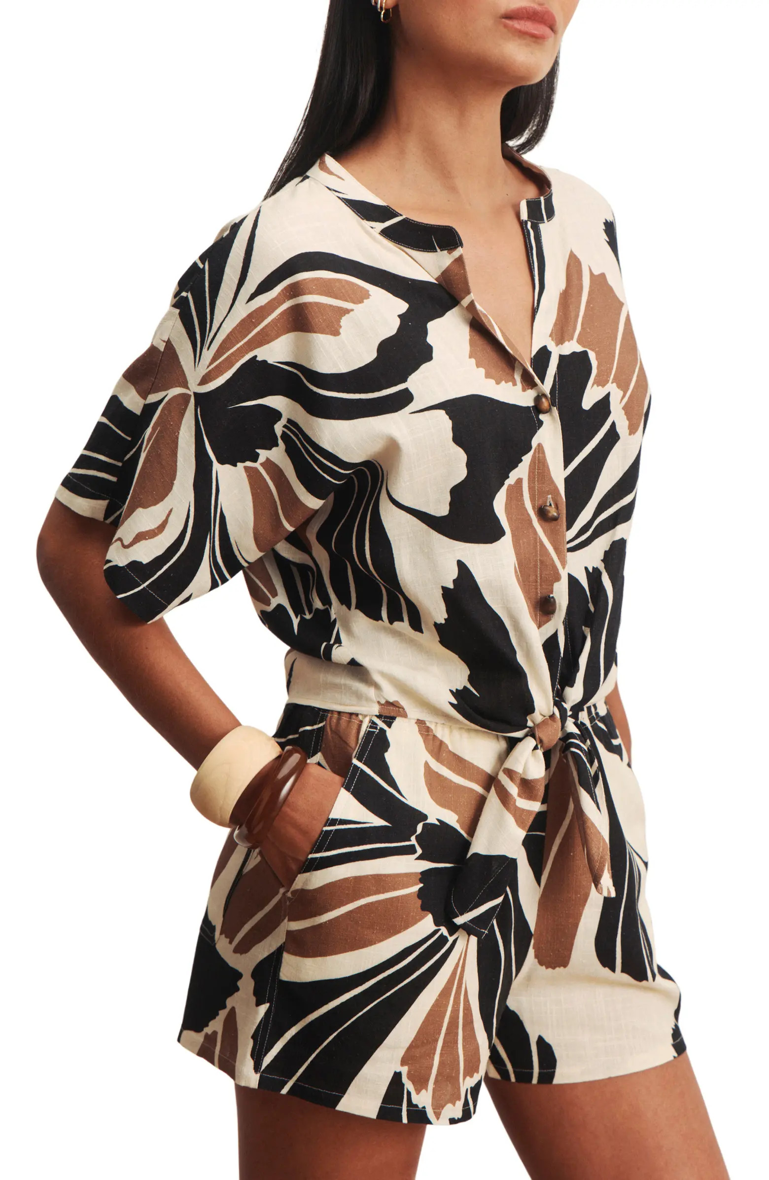 Sanctuary Good Time Tie Front Shirt | Nordstrom | Nordstrom