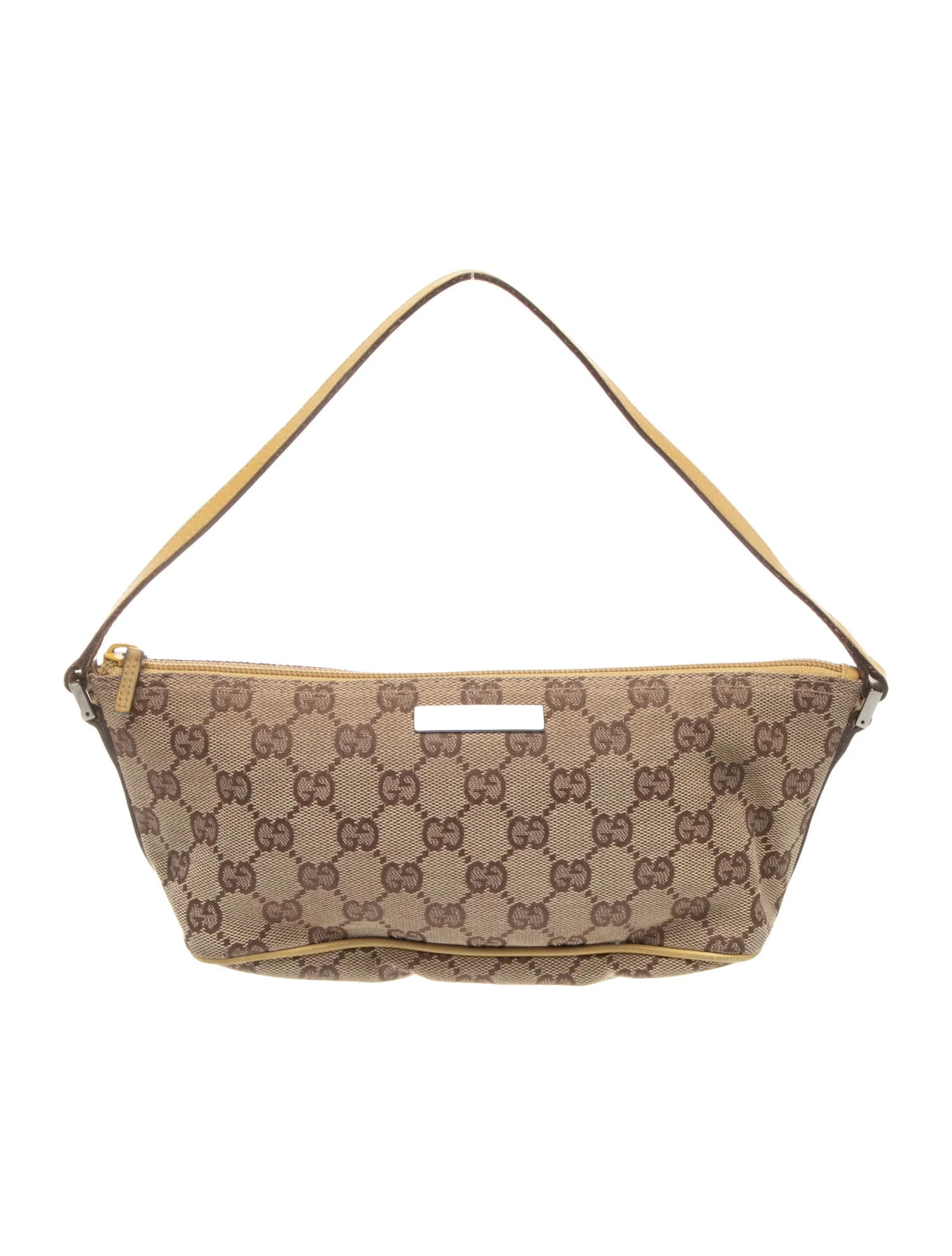 Gucci GG Canvas Boat - Yellow Handle Bags, Handbags - GUC2002270 | The RealReal | The RealReal
