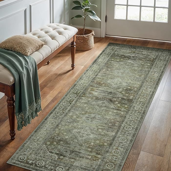 Runner Rug for Hallway Kitchen, 2x5 Machine Washable Runners Rug for Entryway, Soft Modern Boho T... | Amazon (US)