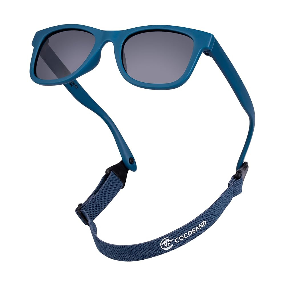 COCOSAND Flexible Baby Sunglasses with Strap Polarized UV Protection for Toddler Infant Newborn B... | Amazon (US)