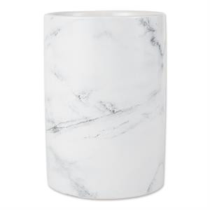 DII White Marble Ceramic Utensil Holder | Cymax
