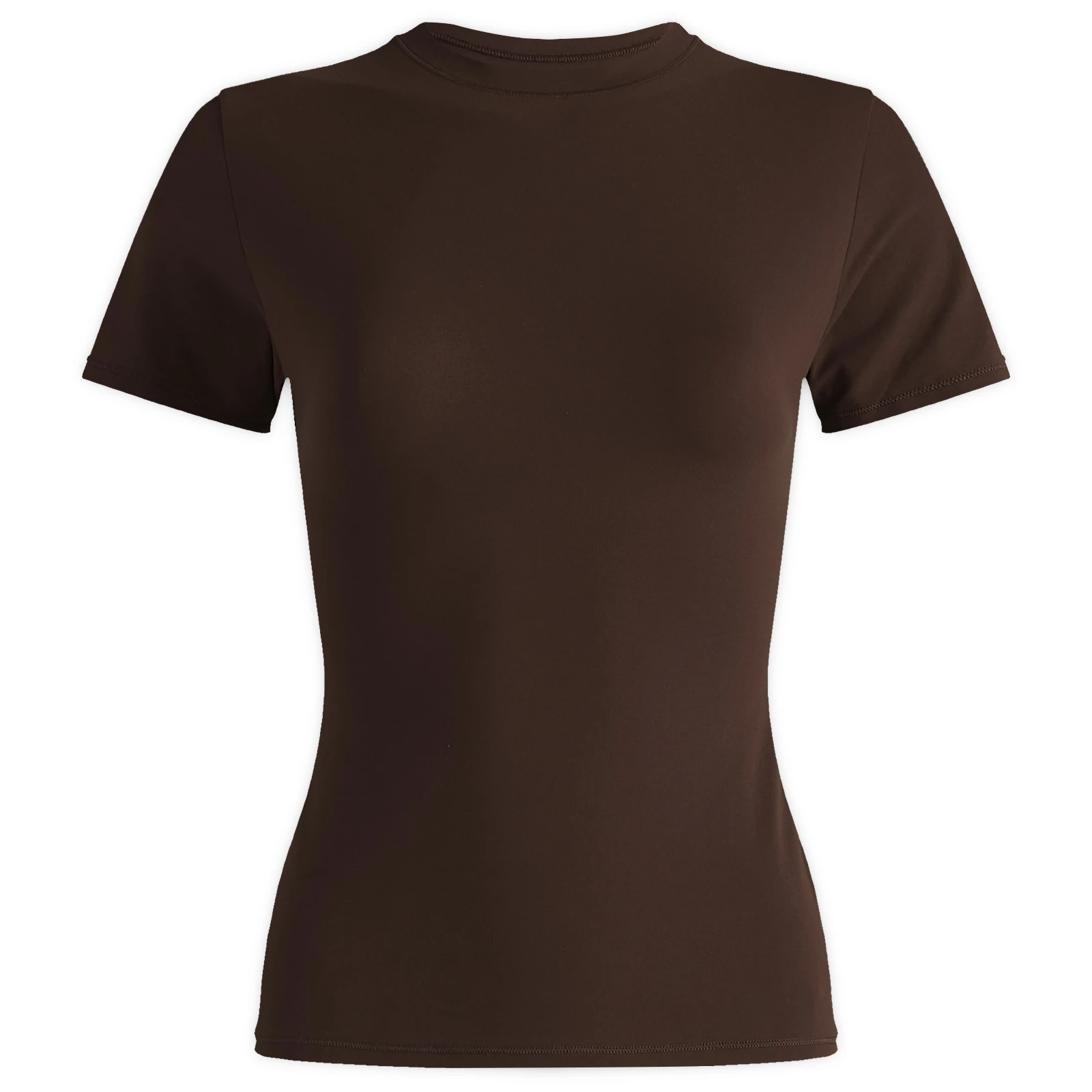 SKIMS Women's Fits Everybody T-Shirt in Cocoa, Size X-Large | END. Clothing